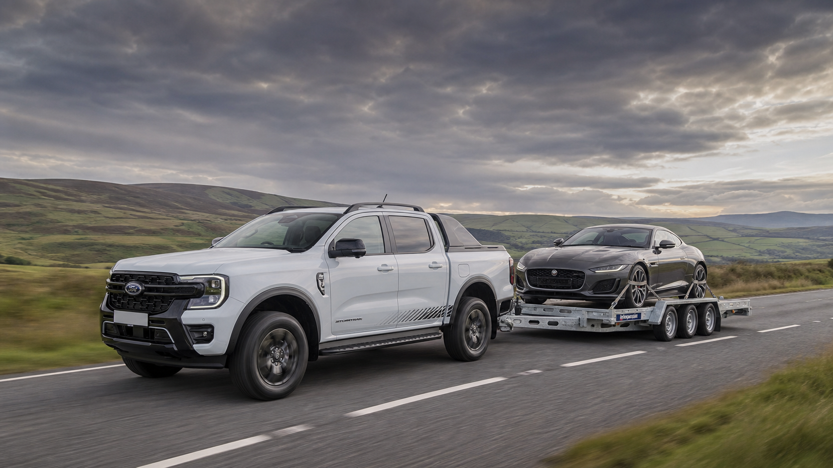 Vehicle transporter with trailer